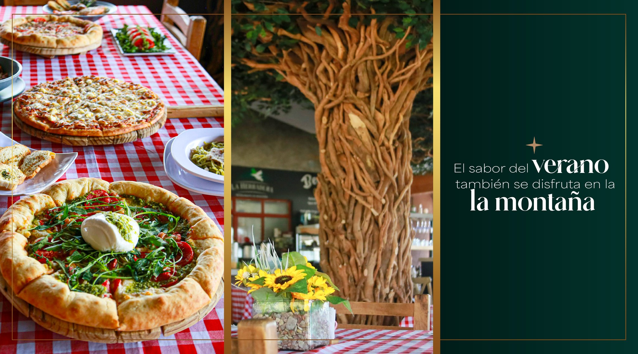 Restaurante de montaña - pizzas y pastas